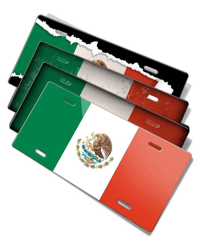 Mexican Flag Novelty License Plate