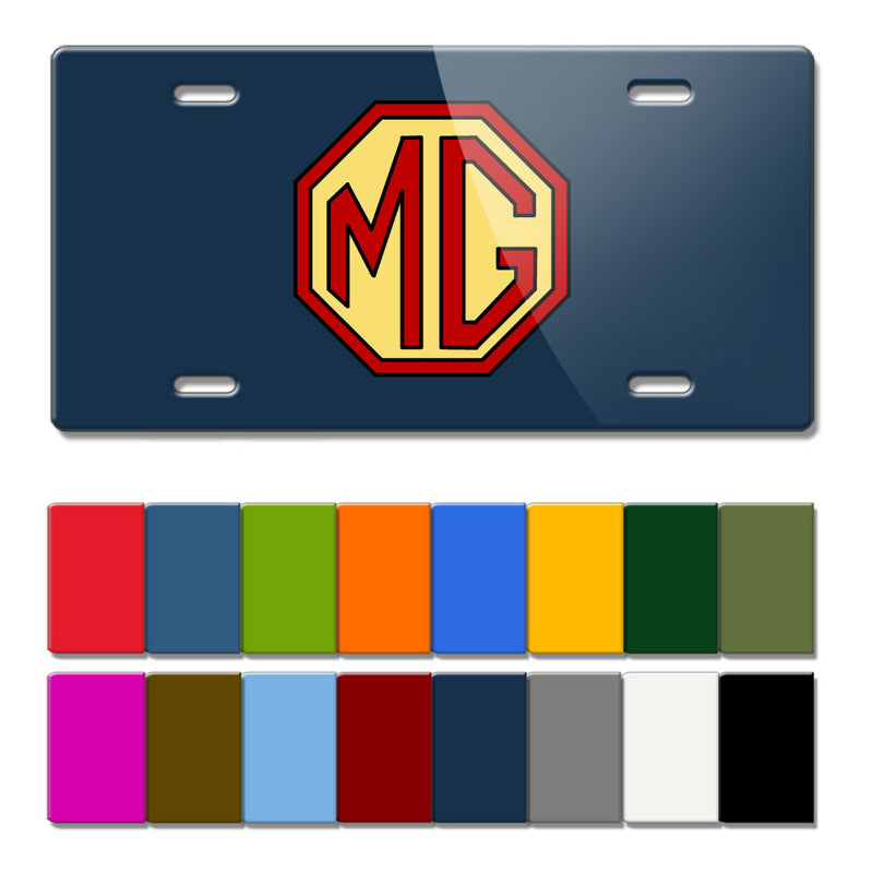 MG Vintage Logo Novelty License Plate