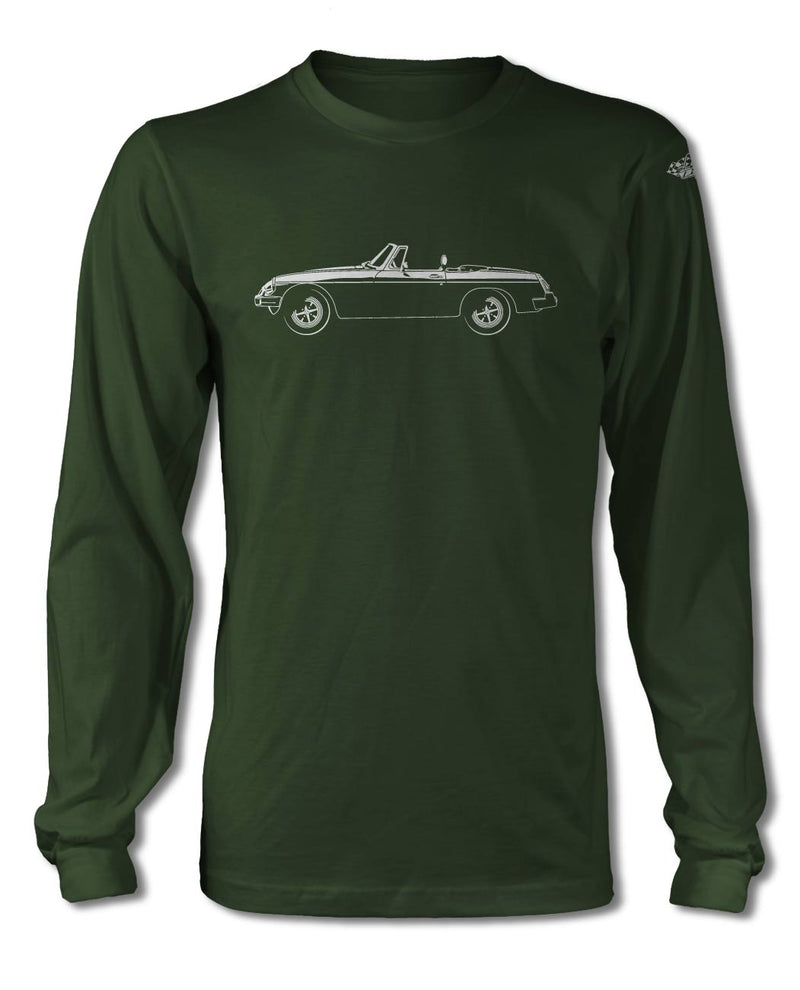 MG MGB MKIII Convertible T-Shirt - Long Sleeves - Side View