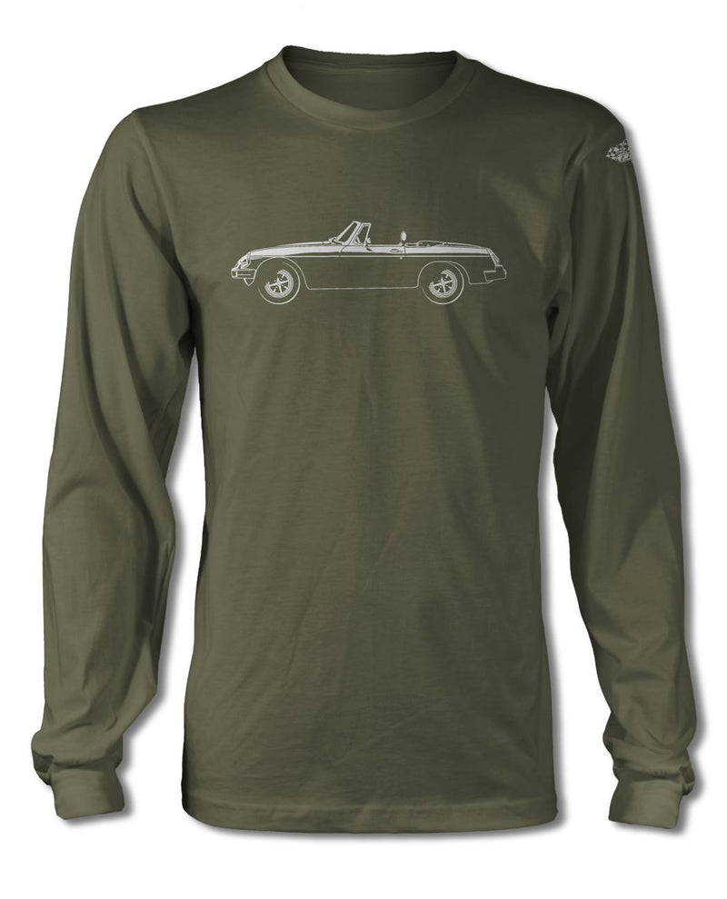 MG MGB MKIII Convertible T-Shirt - Long Sleeves - Side View