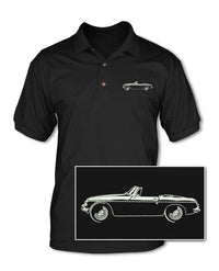 MG MGB Convertible Adult Pique Polo Shirt - Side View