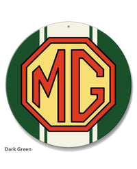 MG Emblem Round Aluminum Sign