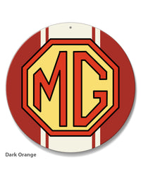 MG Emblem Round Aluminum Sign