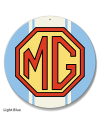 MG Emblem Round Aluminum Sign