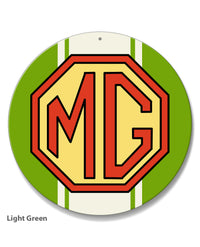 MG Emblem Round Aluminum Sign