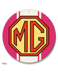 MG Emblem Round Aluminum Sign