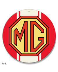 MG Emblem Round Aluminum Sign