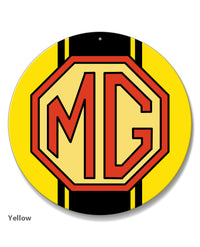 MG Emblem Round Aluminum Sign