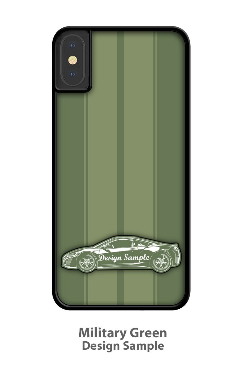 1968 Ford Mustang Shelby GT500 Fastback Smartphone Case - Racing Stripes