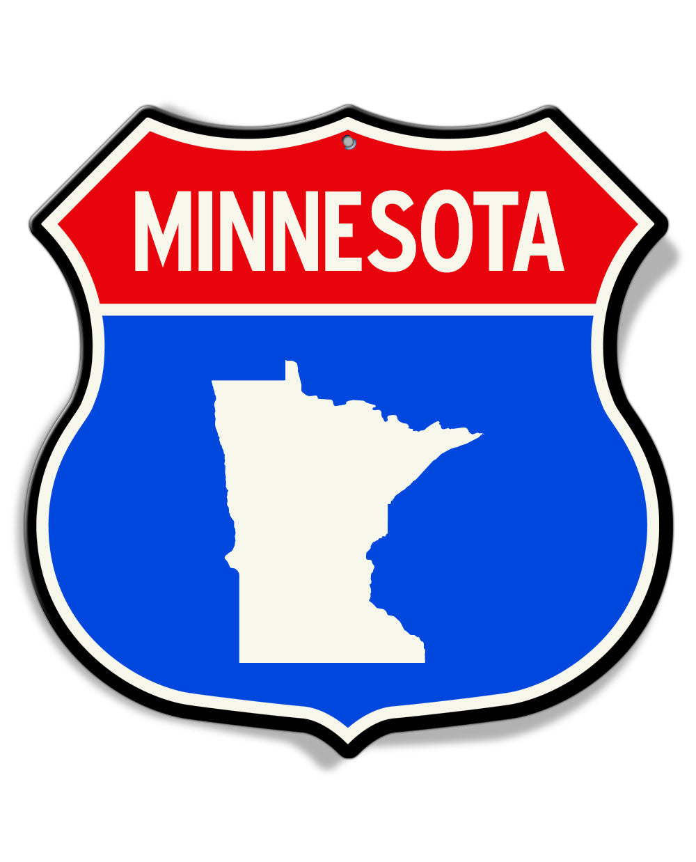 State of Minnesota Interstate - Shield Shape - Aluminum Sign