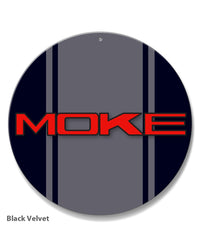 Mini Moke Emblem Round Aluminum Sign