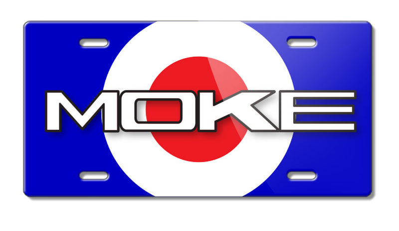 Mini Moke RAF Emblem Novelty License Plate