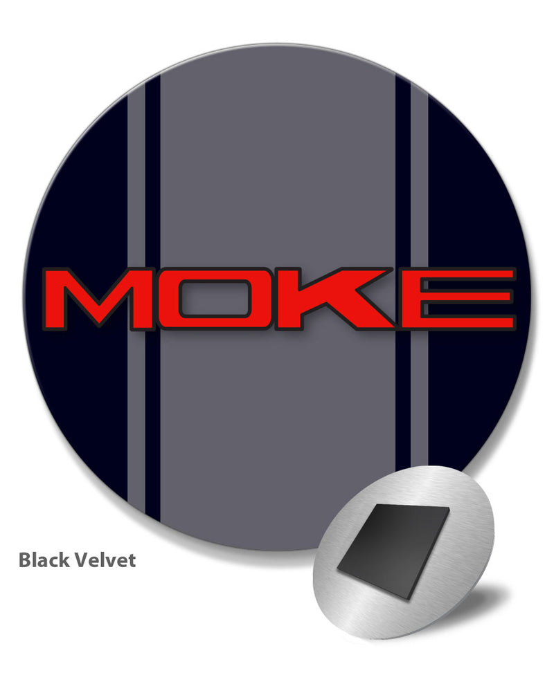 Mini Moke Emblem Round Fridge Magnet