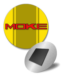 Mini Moke Emblem Round Fridge Magnet