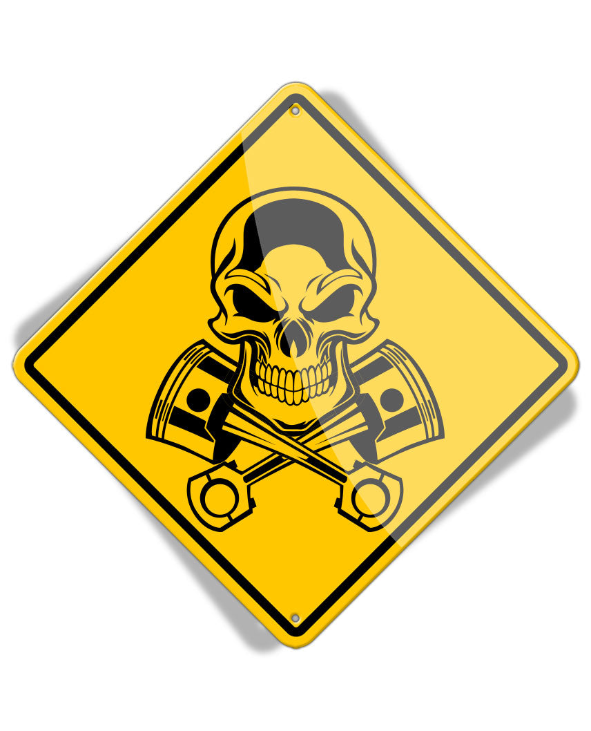 Caution Motorhead - Aluminum Sign