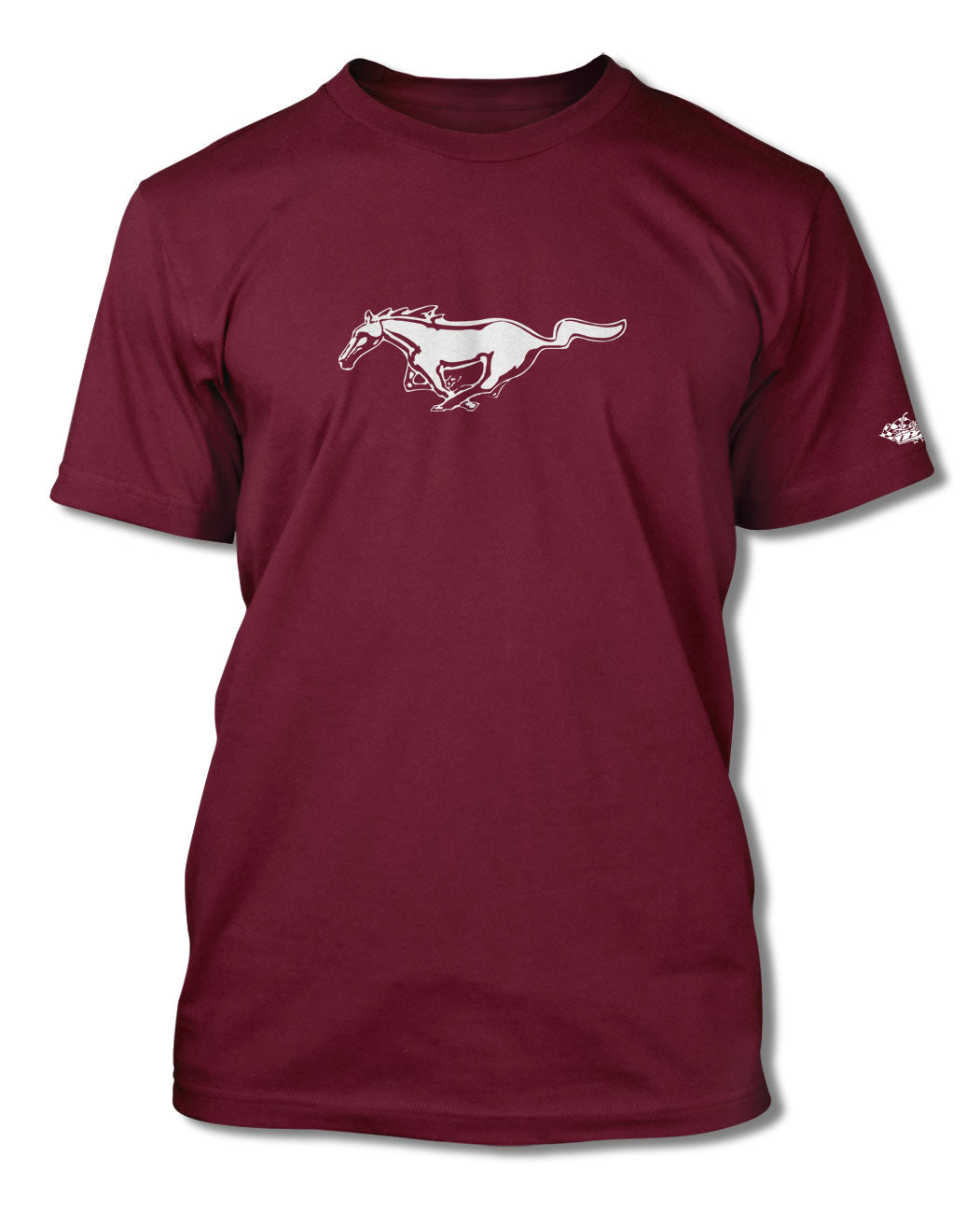 Men's Ford Mustang Pony Tri-Bar Design Graphic Tee – Hanes/Gildan 100% Cotton
