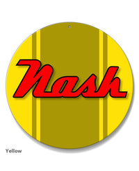 Nash Emblem Round Aluminum Sign