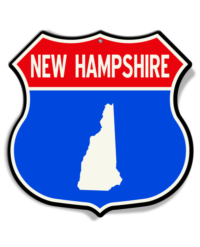 State of New Hampshire Interstate - Shield Shape - Aluminum Sign