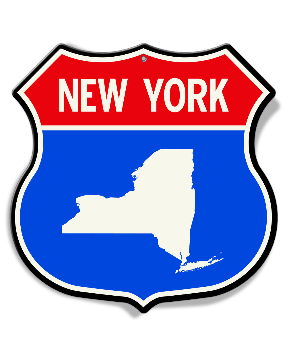 State of New York Interstate - Shield Shape - Aluminum Sign