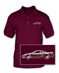 Honda Acura NSX 1990 - 2005 Coupe Adult Pique Polo Shirt - Side View