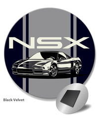 Acura - Honda NSX 3/4 Front View Emblem Round Fridge Magnet