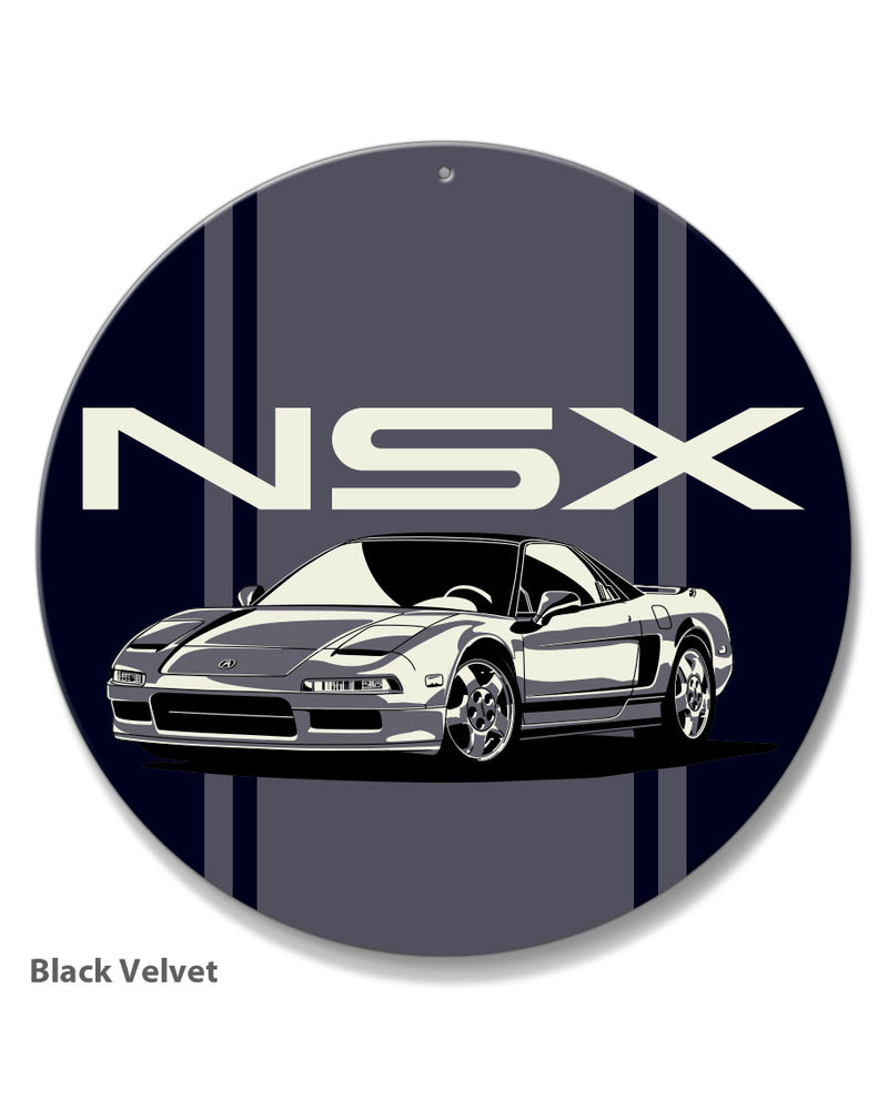 Acura - Honda NSX 3/4 Front View Emblem Round Aluminum Sign