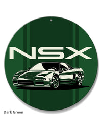 Acura - Honda NSX 3/4 Front View Emblem Round Aluminum Sign