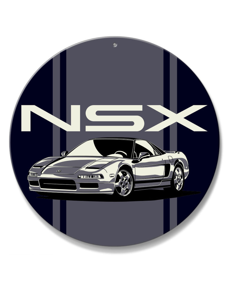 Acura - Honda NSX 3/4 Front View Emblem Round Aluminum Sign