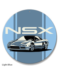 Acura - Honda NSX 3/4 Front View Emblem Round Aluminum Sign