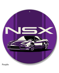 Acura - Honda NSX 3/4 Front View Emblem Round Aluminum Sign