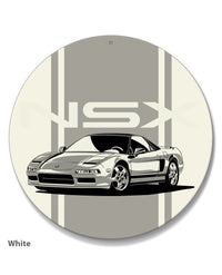 Acura - Honda NSX 3/4 Front View Emblem Round Aluminum Sign