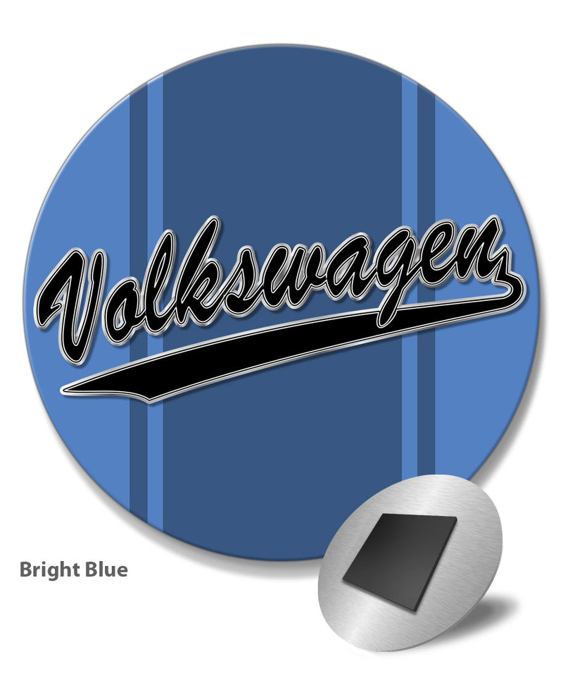 Vintage Volkswagen Emblem Round Fridge Magnet