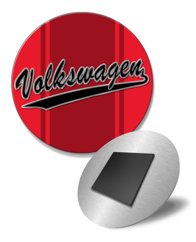 Vintage Wolkswagen Emblem Round Fridge Magnet