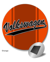 Vintage Volkswagen Emblem Round Fridge Magnet