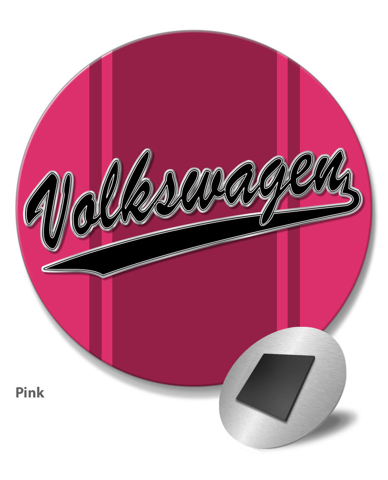 Vintage Volkswagen Emblem Round Fridge Magnet
