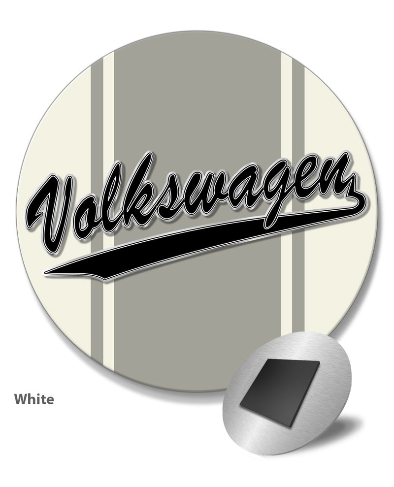 Vintage Volkswagen Emblem Round Fridge Magnet