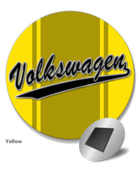 Vintage Volkswagen Emblem Round Fridge Magnet