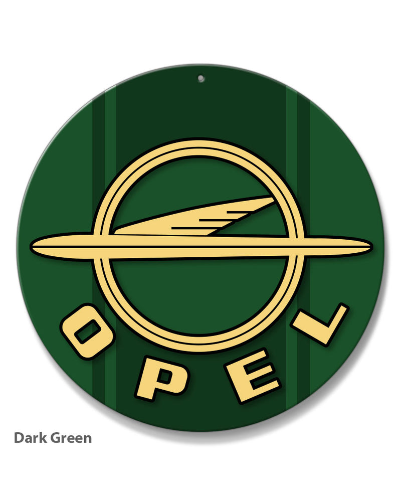 Opel 1954 - 1963 Emblem Round Aluminum Sign