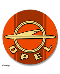 Opel 1954 - 1963 Emblem Round Aluminum Sign