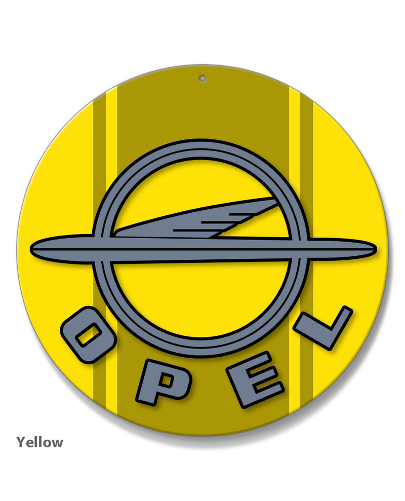 Opel 1954 - 1963 Emblem Round Aluminum Sign