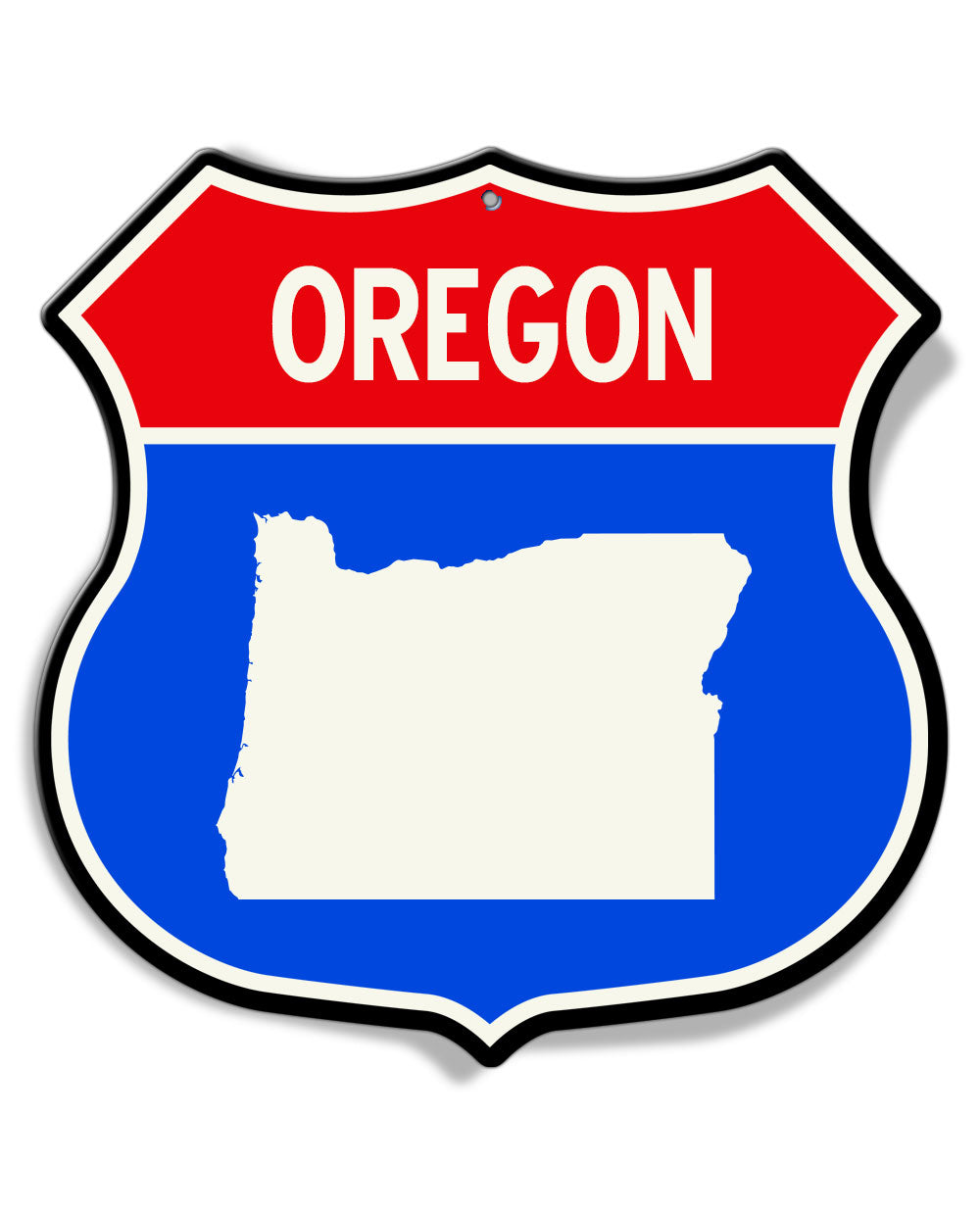 State of Oregon Interstate - Shield Shape - Aluminum Sign