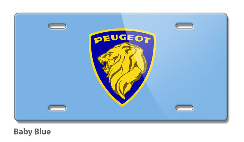 Peugeot Badge Emblem Novelty License Plate - Vintage Emblem