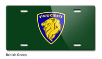 Peugeot Badge Emblem Novelty License Plate - Vintage Emblem