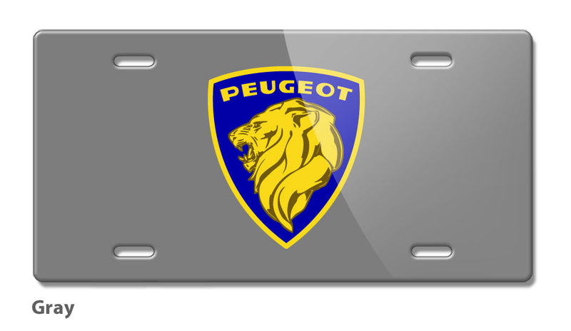 Peugeot Badge Emblem Novelty License Plate - Vintage Emblem