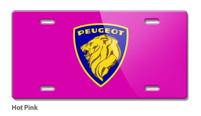 Peugeot Badge Emblem Novelty License Plate - Vintage Emblem