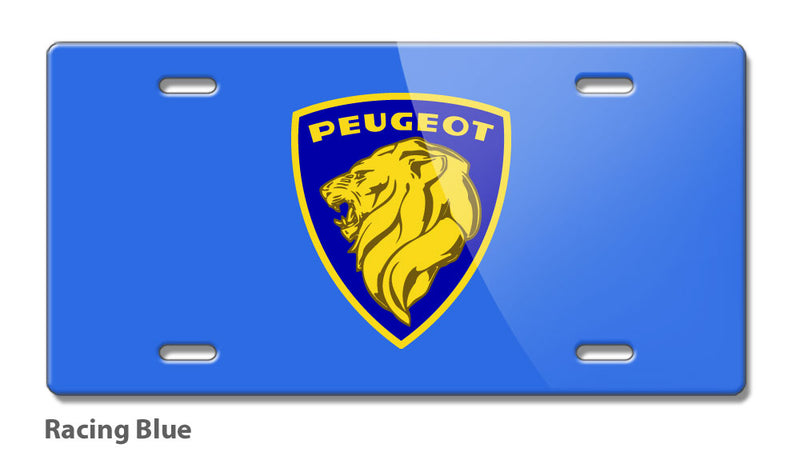 Peugeot Badge Emblem Novelty License Plate - Vintage Emblem