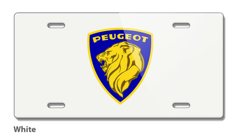 Peugeot Badge Emblem Novelty License Plate - Vintage Emblem