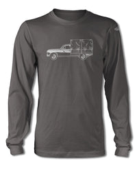 Peugeot 403 1955 - 1966 Pickup T-Shirt - Long Sleeves - Side View