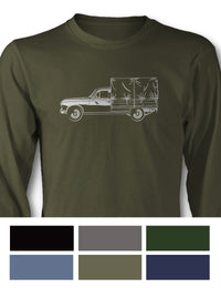 Peugeot 403 1955 - 1966 Pickup T-Shirt - Long Sleeves - Side View