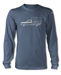 Peugeot 404 Pickup T-Shirt - Long Sleeves - Side View